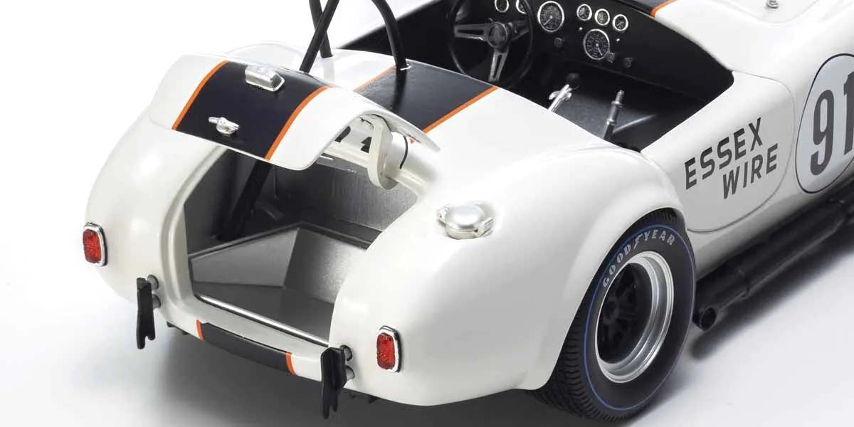 KYOSHO DIE CAST KS08047EW - Kyosho 1:18 Shelby Cobra 427 S/C Essex Wire Bridgehampton 1965 Nr.91