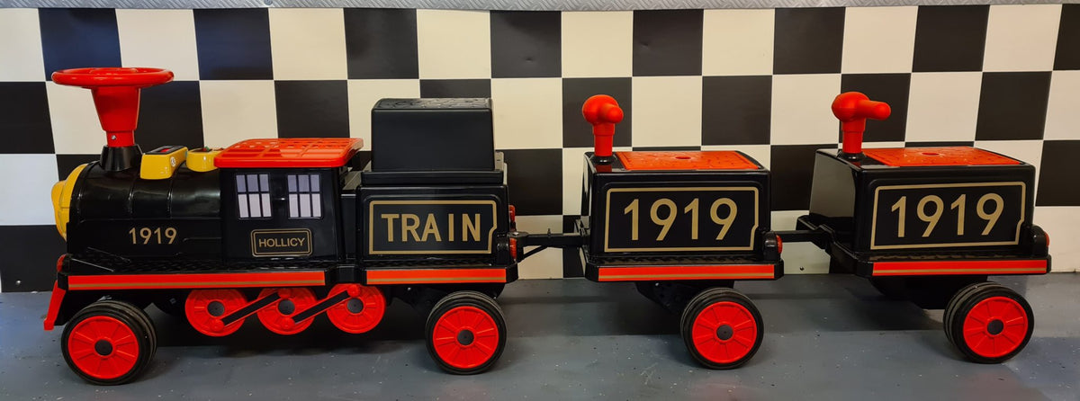 Electric kids' train 12V with 2 carriages