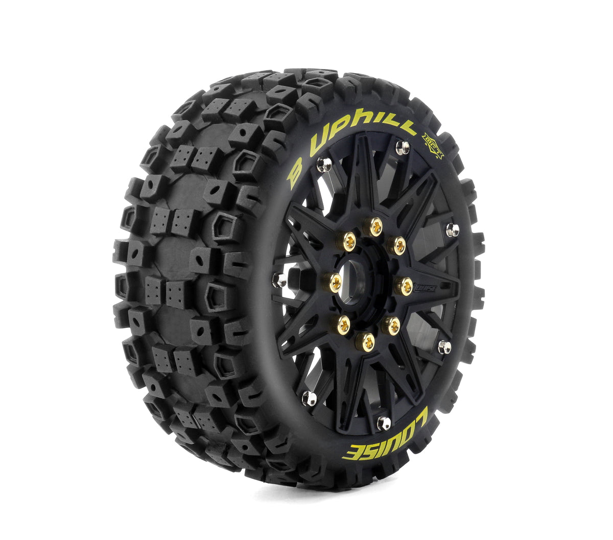 Tires & Wheels B-UPHILL 1/8 Buggy Soft MFT (Removable 17mm Hex 0" & 1/2" Offset) (2)