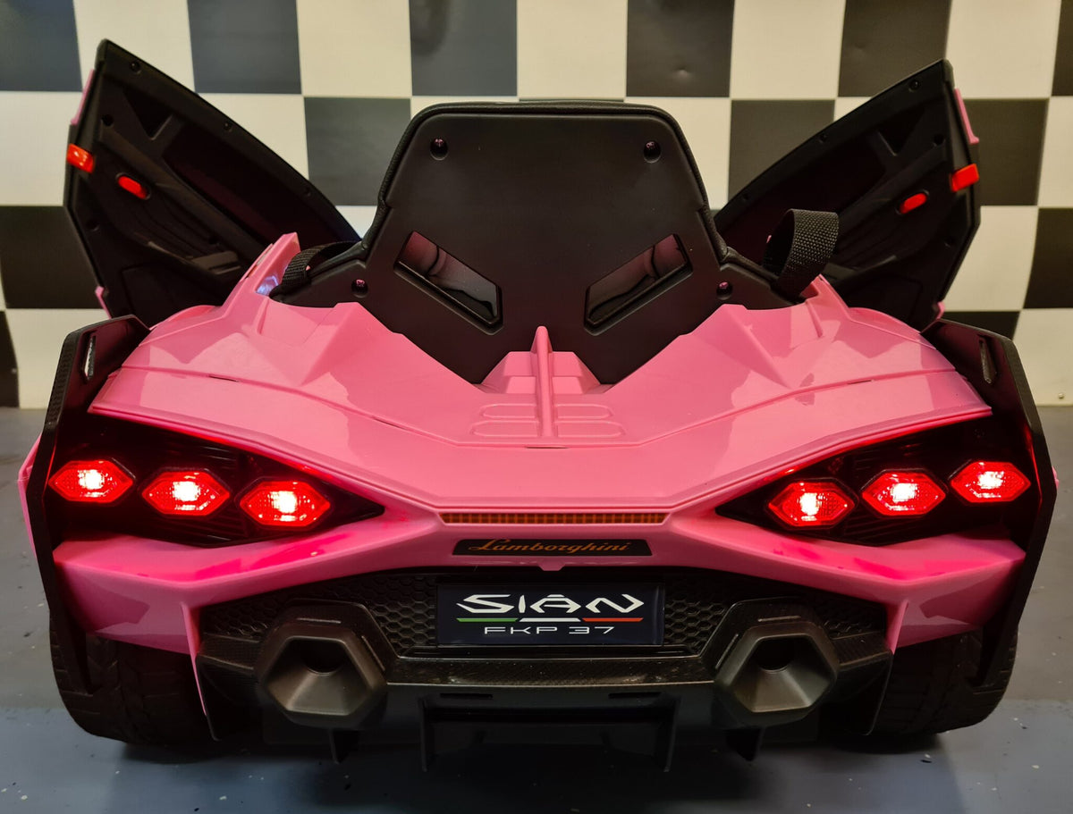 Lamborghini Sian 12V electric car for kids – 1 seat, pink