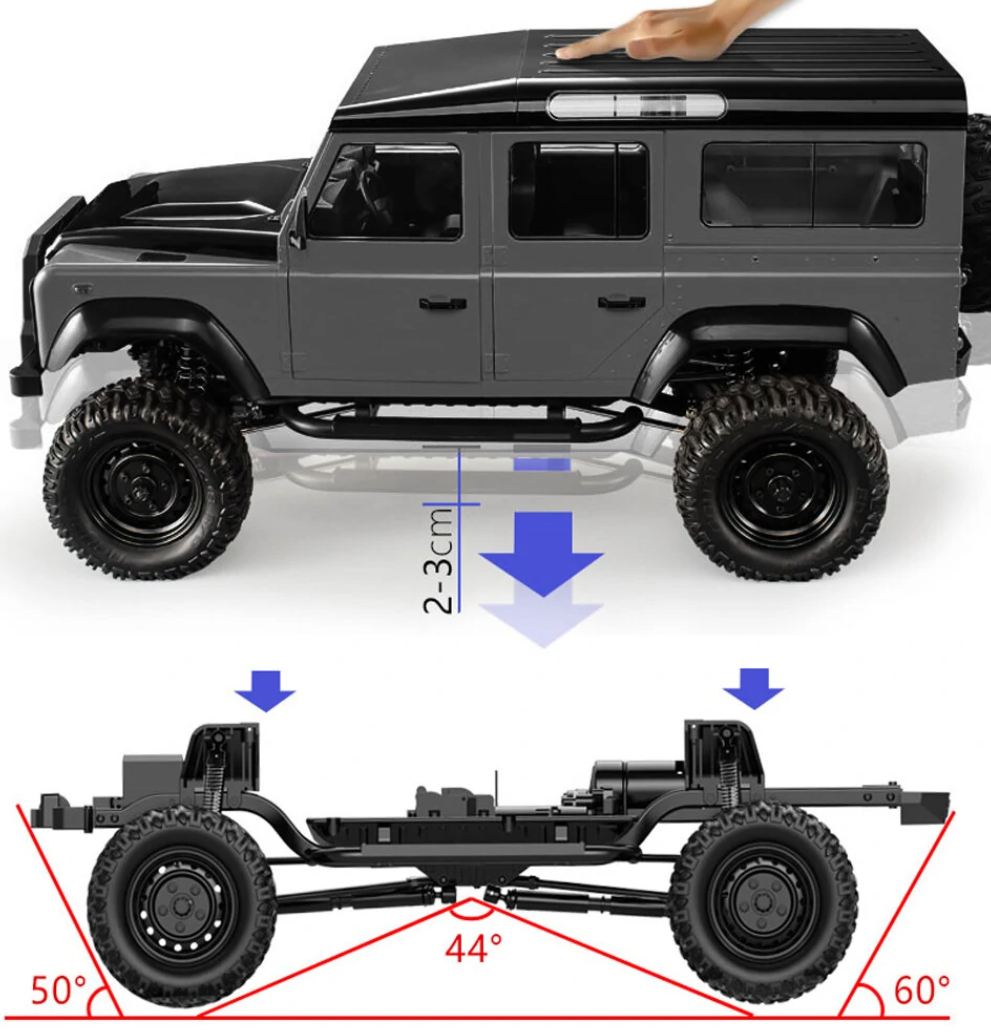 Land Rover Defender D110 4WD - 5-door highly detailed 1:8 crawler
