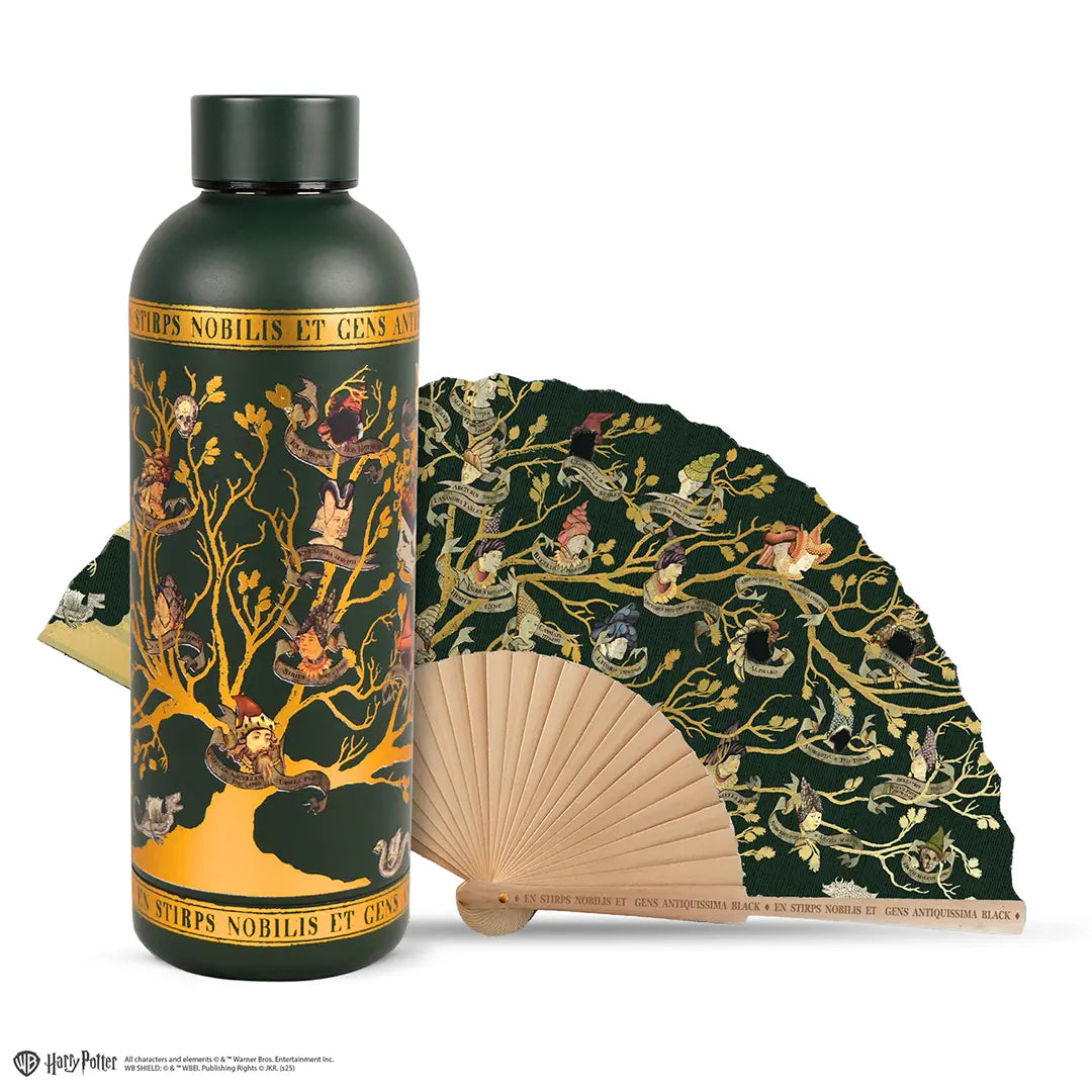 Insulated bottle and fan set - Black Family – Harry Potter