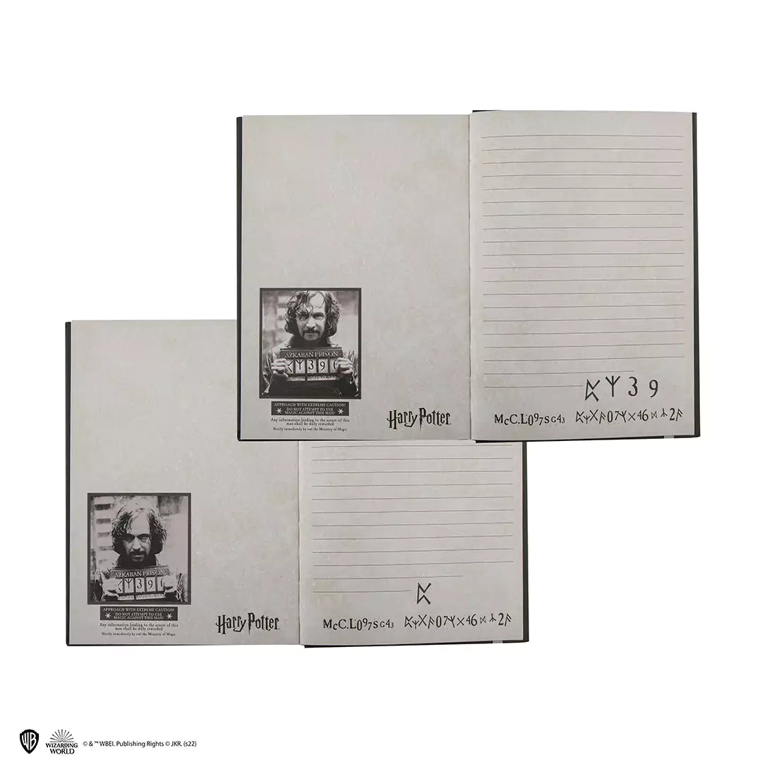Hard cover notebook and bookmark - Sirius Azkaban