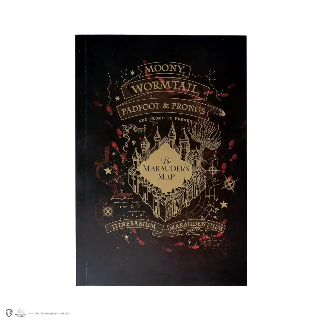 Soft cover notebook - Marauder’s map gold version