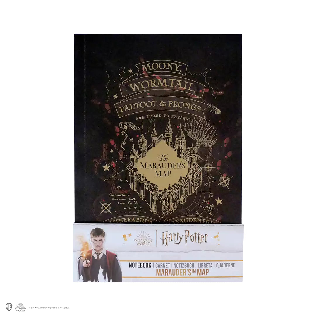Soft cover notebook - Marauder’s map gold version