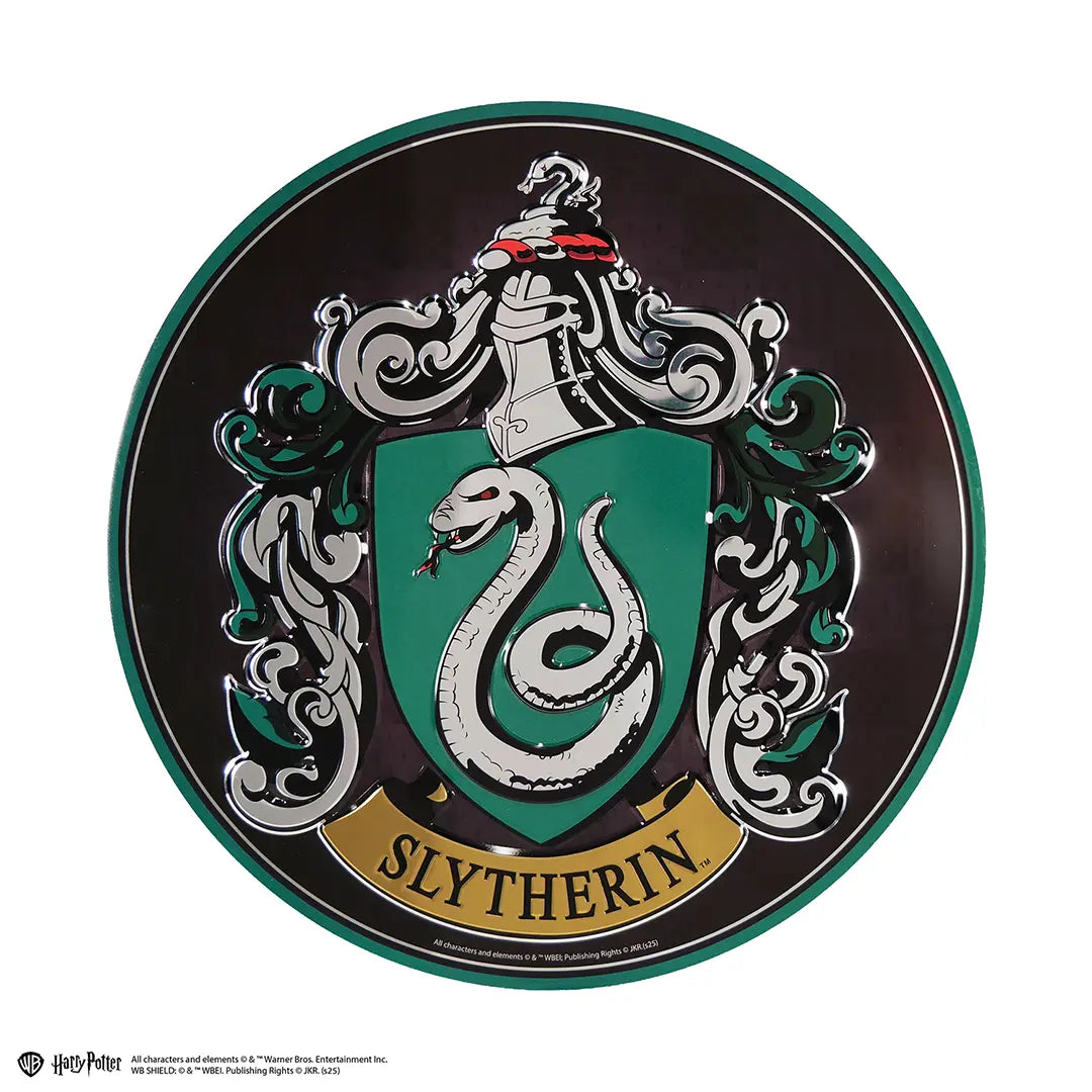 Round aluminium plate Slytherin - Harry Potter