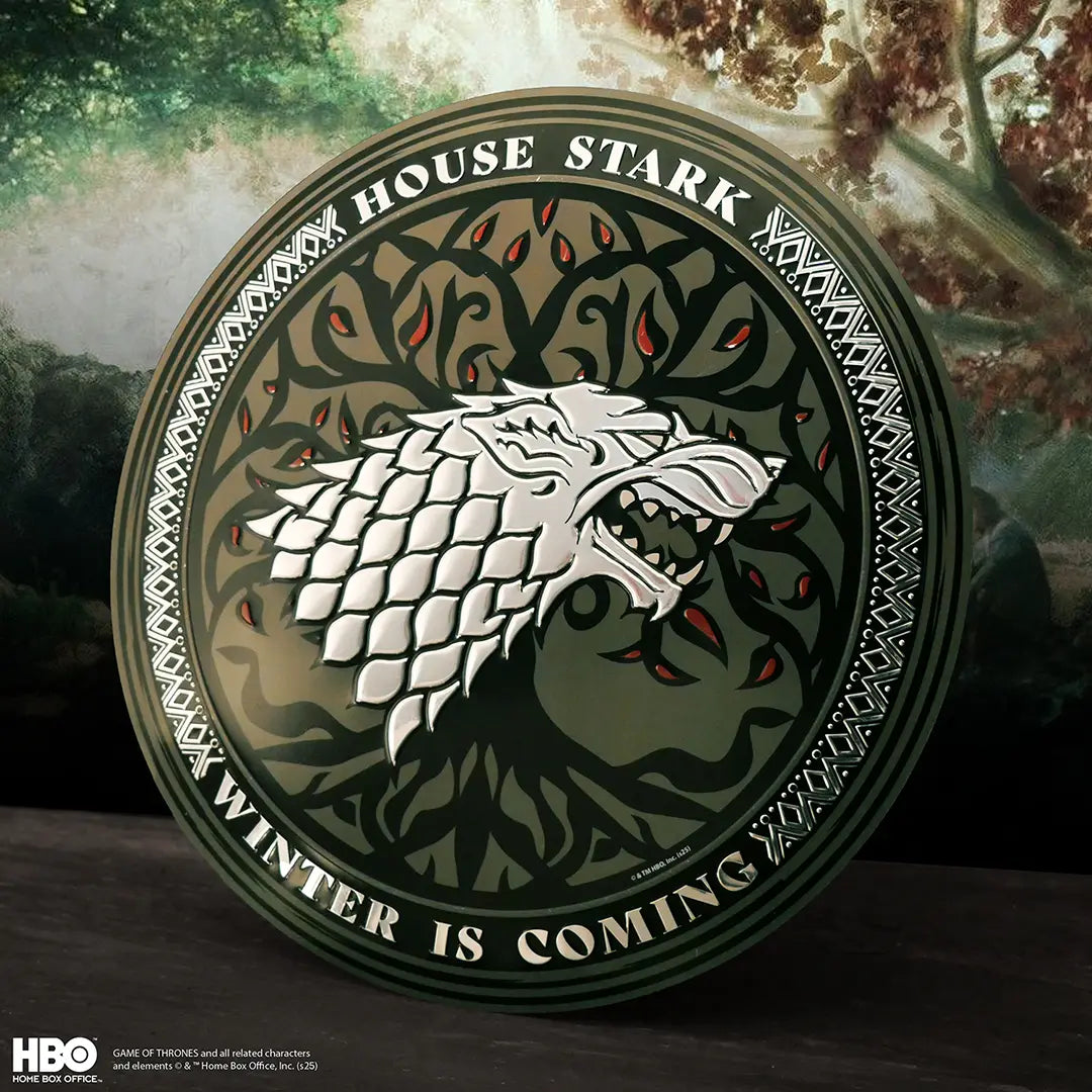 Round aluminium plate Stark - Game Of Thrones