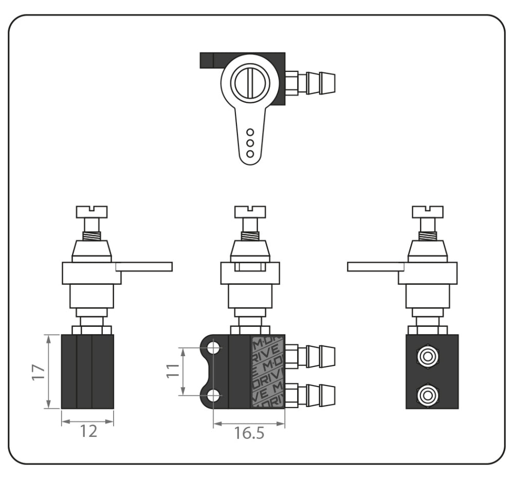 Needle Base L for Remote R/C Needle