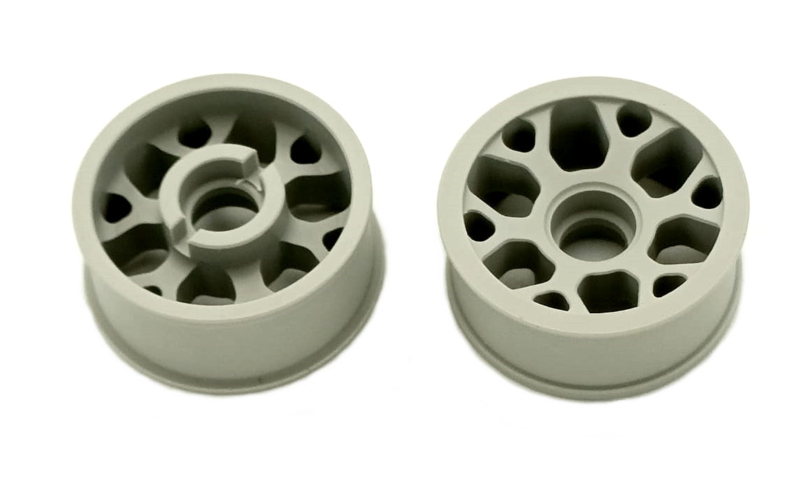 Marka Racing 1:28 Mini-Z 2WD CNC Delrin Flanged FRONT Wheel 8.5x19mm -1 Offset (LIGHT GREY)