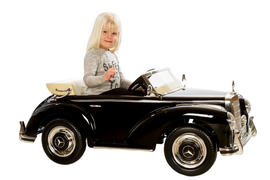 Mercedes 300S Electric Car for Kids, Black, 2x12V