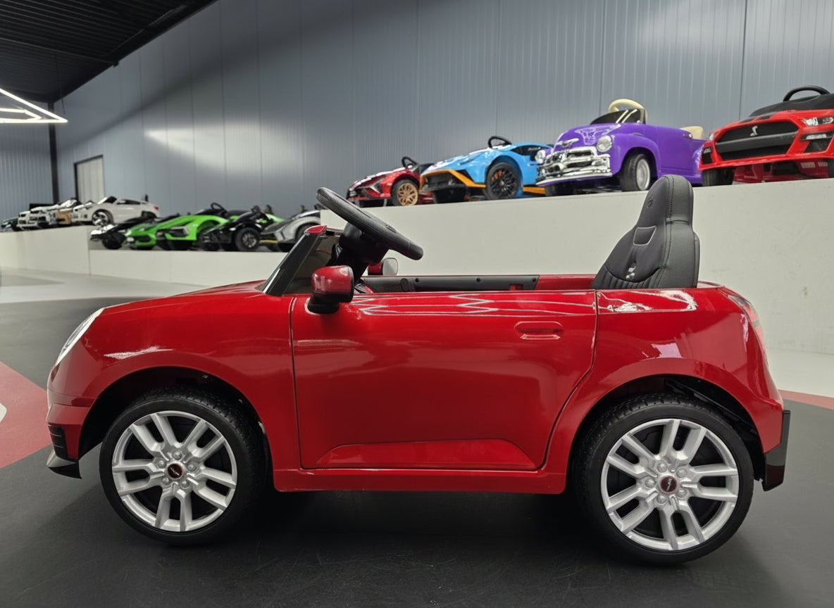 MINI Cooper S 12V electric car for kids – 1 seat, metallic red