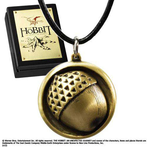 Leather Chain Bilbo Button Pendant - Hobbit