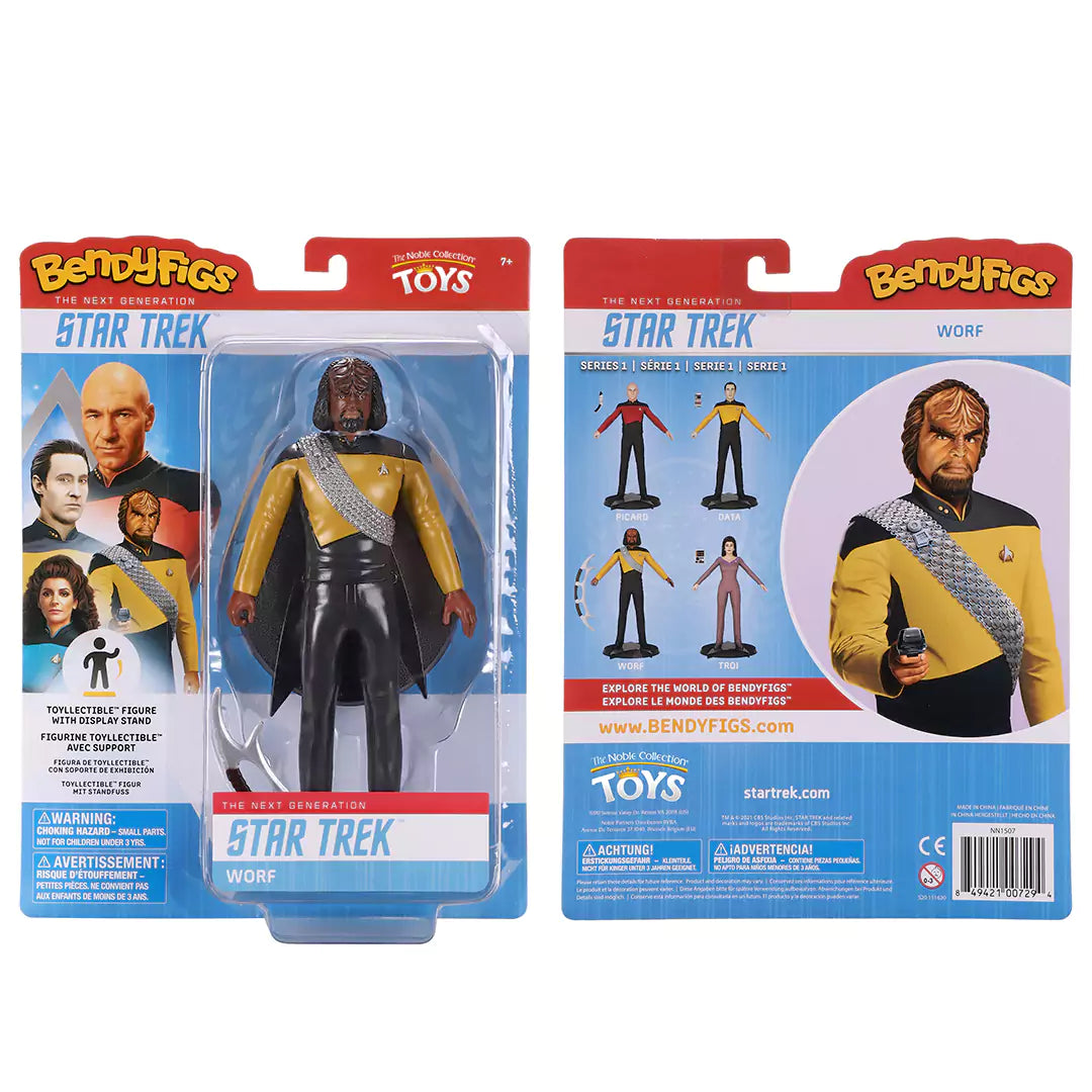 Worf - Action figure Bendyfigs - Star Trek The Next Generation
