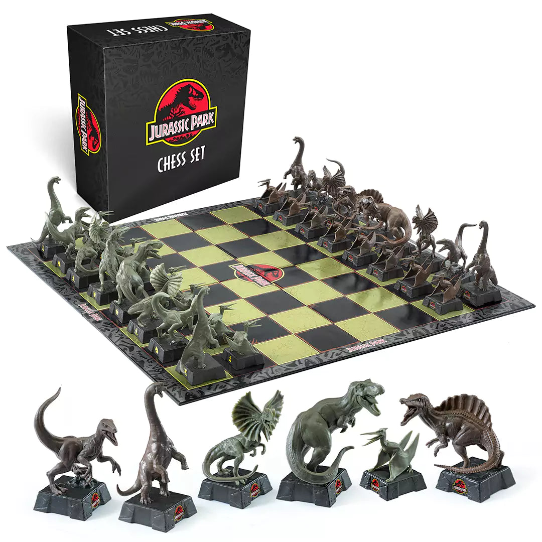 Jurassic park chess set