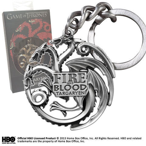 GOT - Targaryen Keychain (chrome-gray)