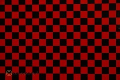 Oracover Fun 4 Red-Black Checkered 2m