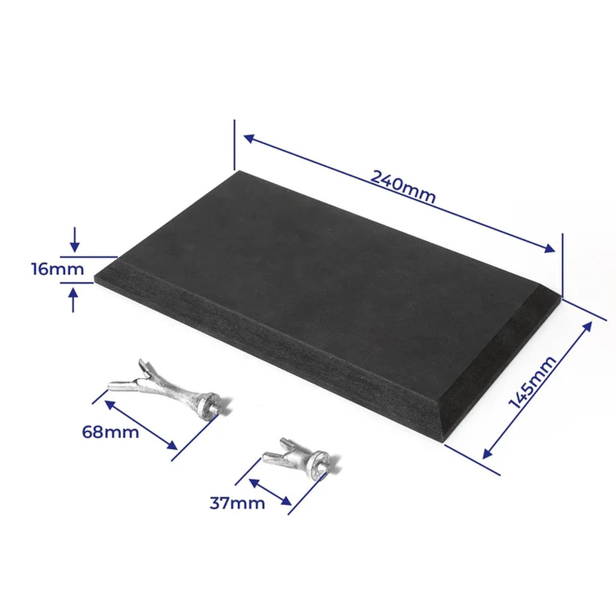 OcCre Display Base 240x125mm Black w/ Support for Endeavour America´s Cup 1934