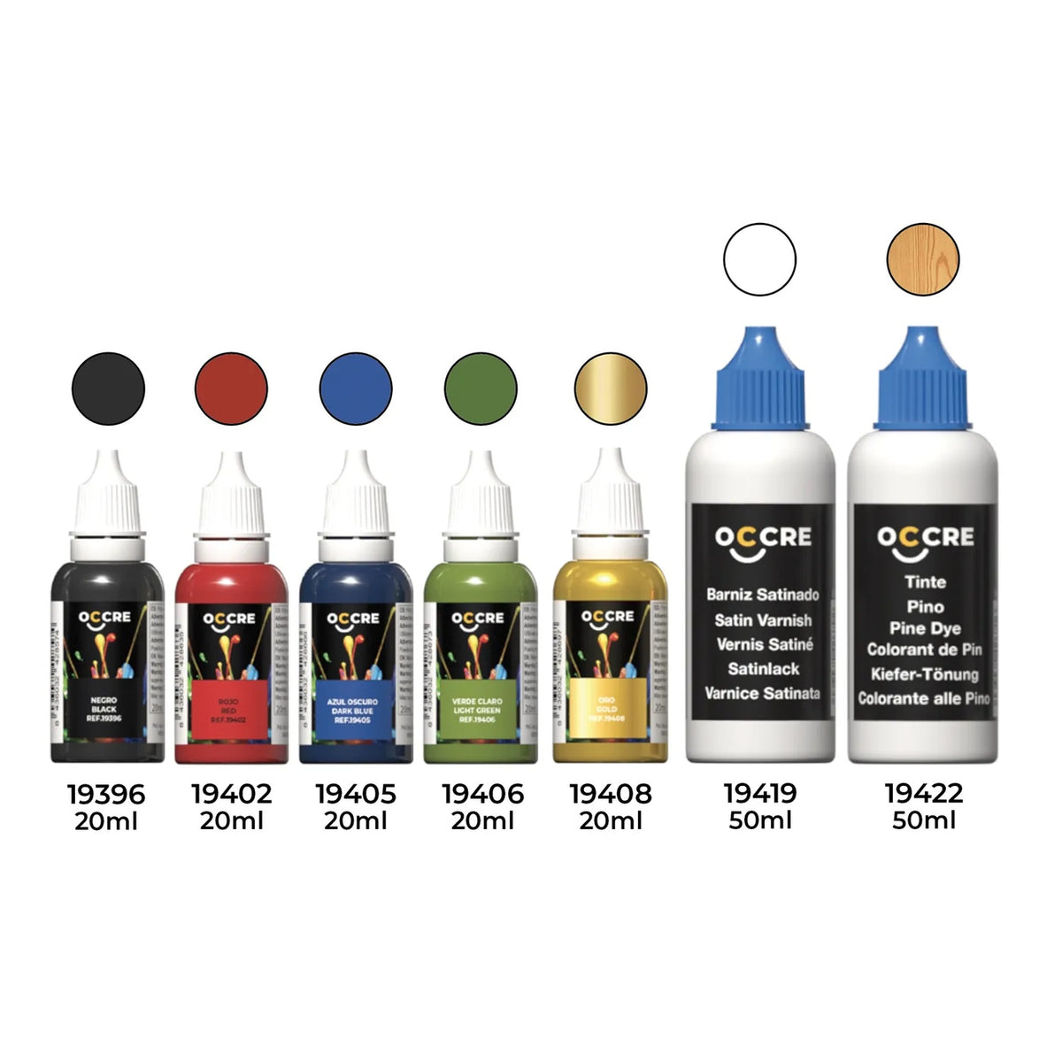 OcCre Paint Set 7 Bottles Jupiter