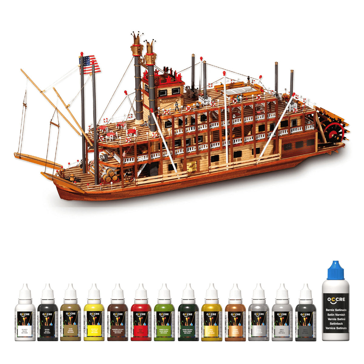 OcCre Paint Set 14 Bottles Mississippi