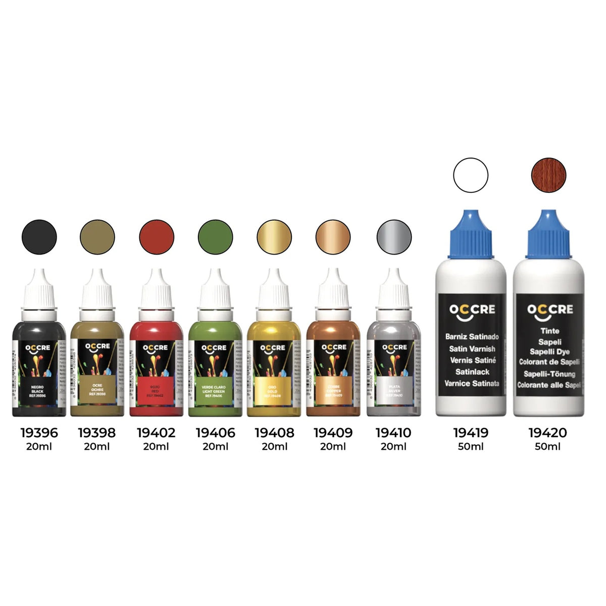 OcCre Paint Set 9 Bottles Adler