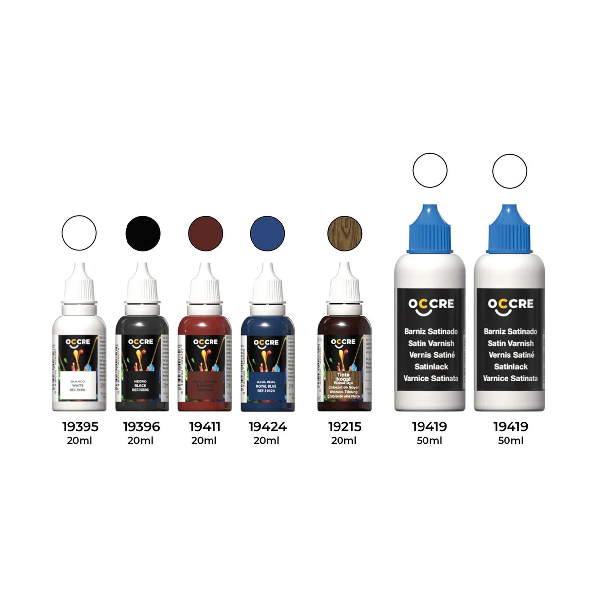 OcCre Paint Set 7 Bottles Soleil Royal