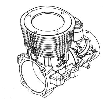 O.S.Engine 4AY01000 - Crankcase FS-64V