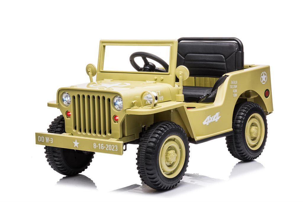 Azeno Desert Olive Electric car for kids, 4x12V