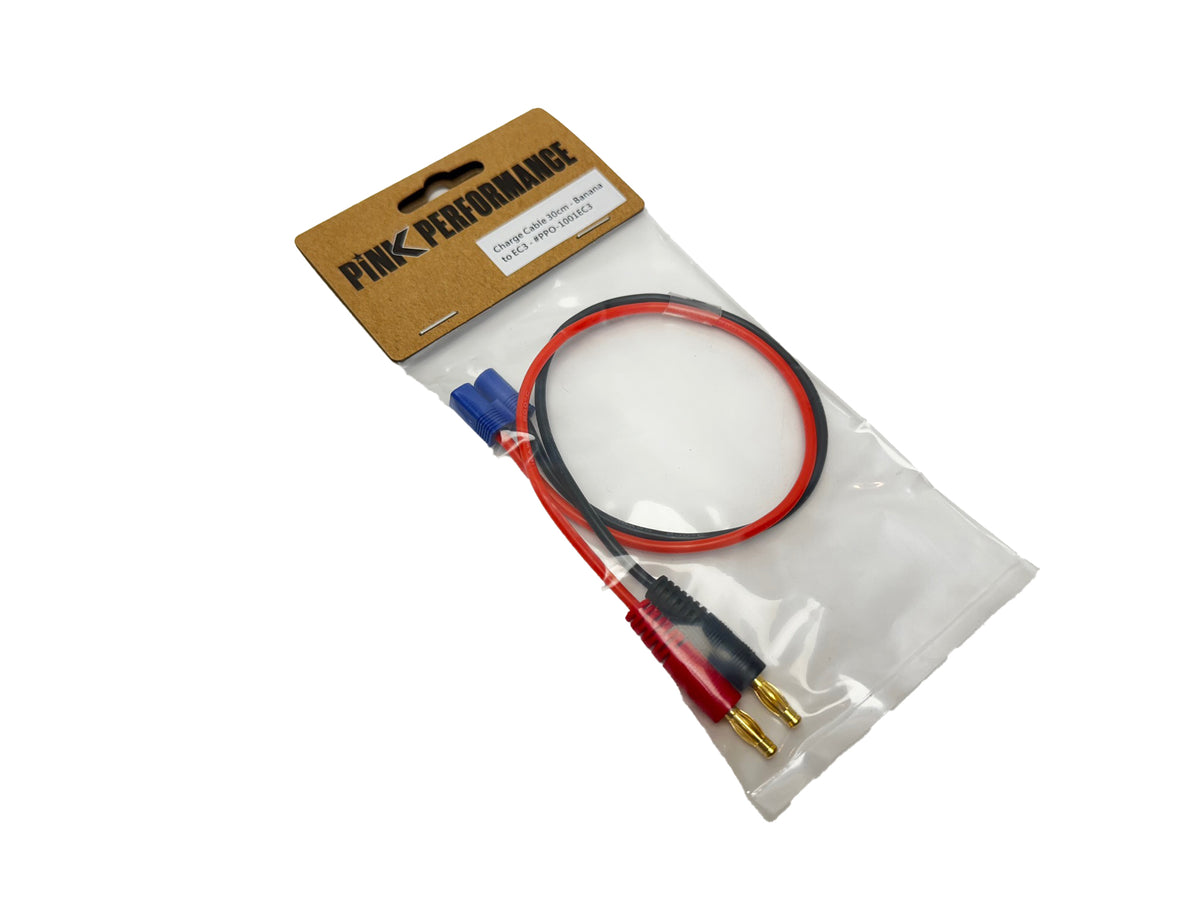PINK PERFORMANCE PP0-1001EC3 - Charge Cable 30cm Pink Performance - Banana to EC3