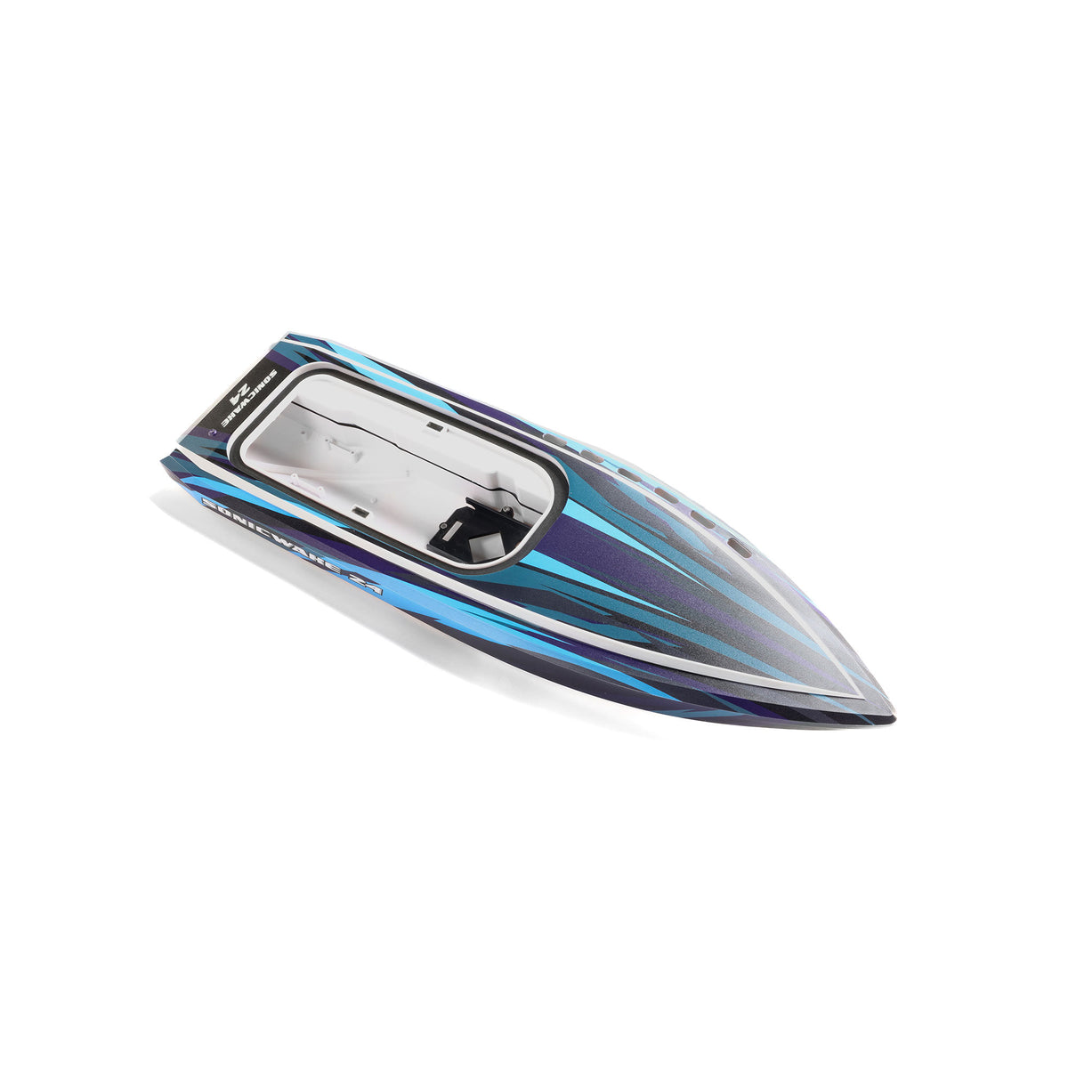 Hull, White/Blue: 24" Sonicwake