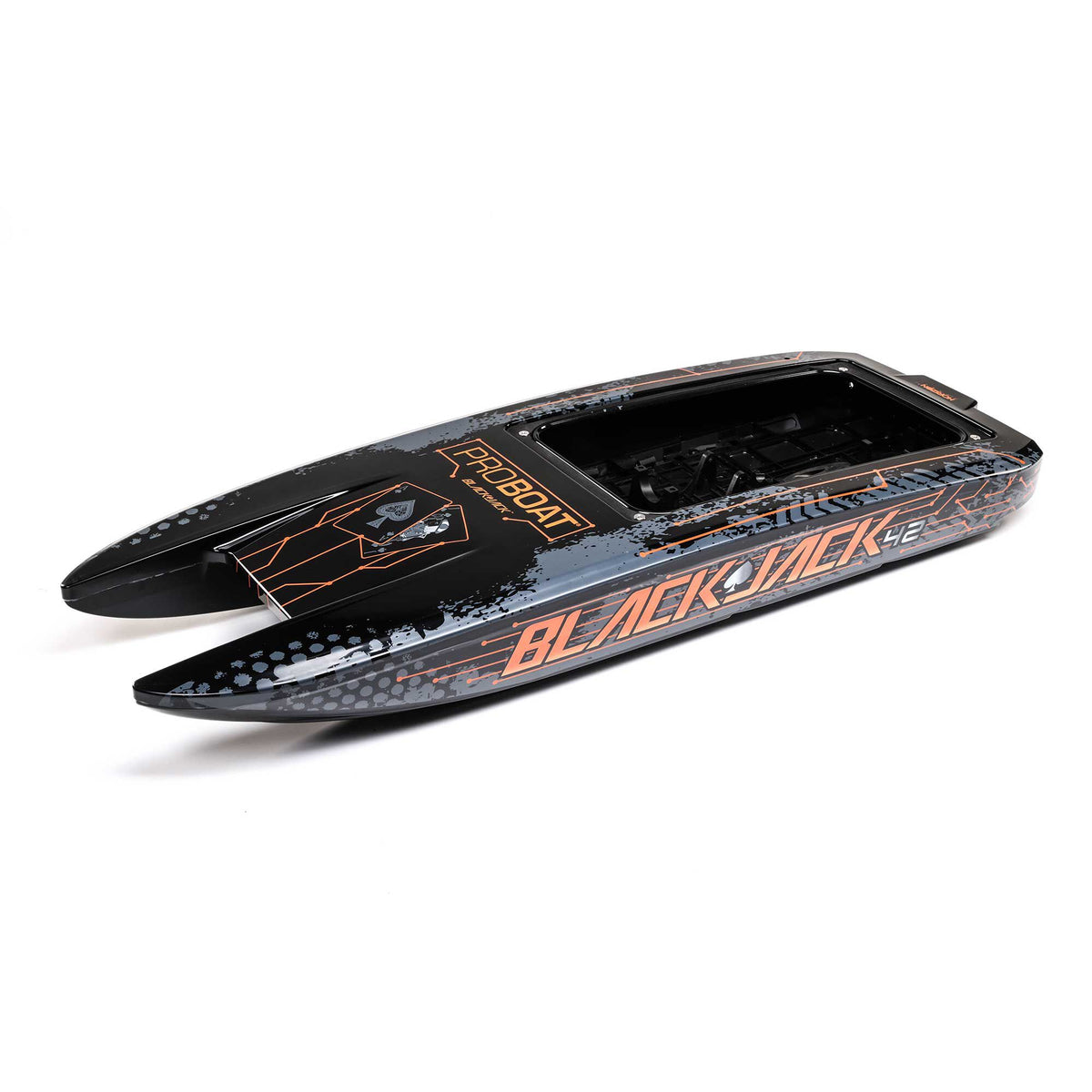 Hull with Inserts, Black: 42-inch Blackjack