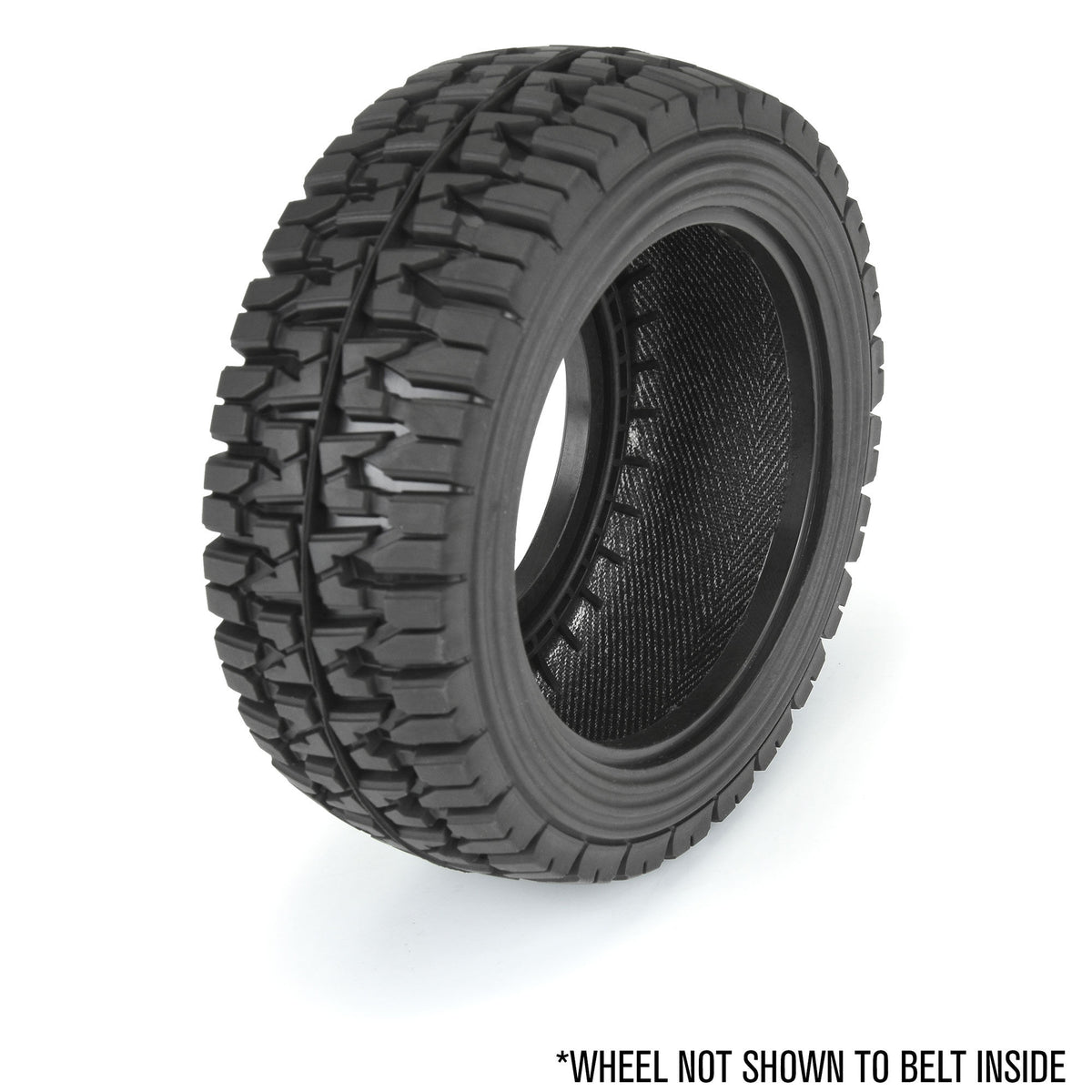 Mirage TT 2.2"/3.0" BELTED SC Tires Mounted on Raid Black 6x30 Removable Hex (12mm & 14mm) Wheels (2)