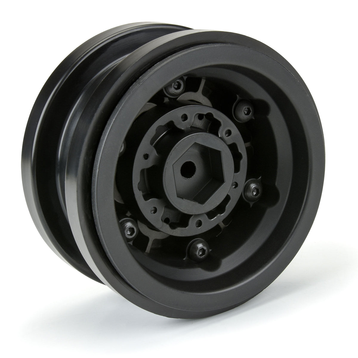 Black Rhino Armory Gunmetal 2.9" Aluminum Dual Offset (+5/+10) Wheels for Axial SCX6
