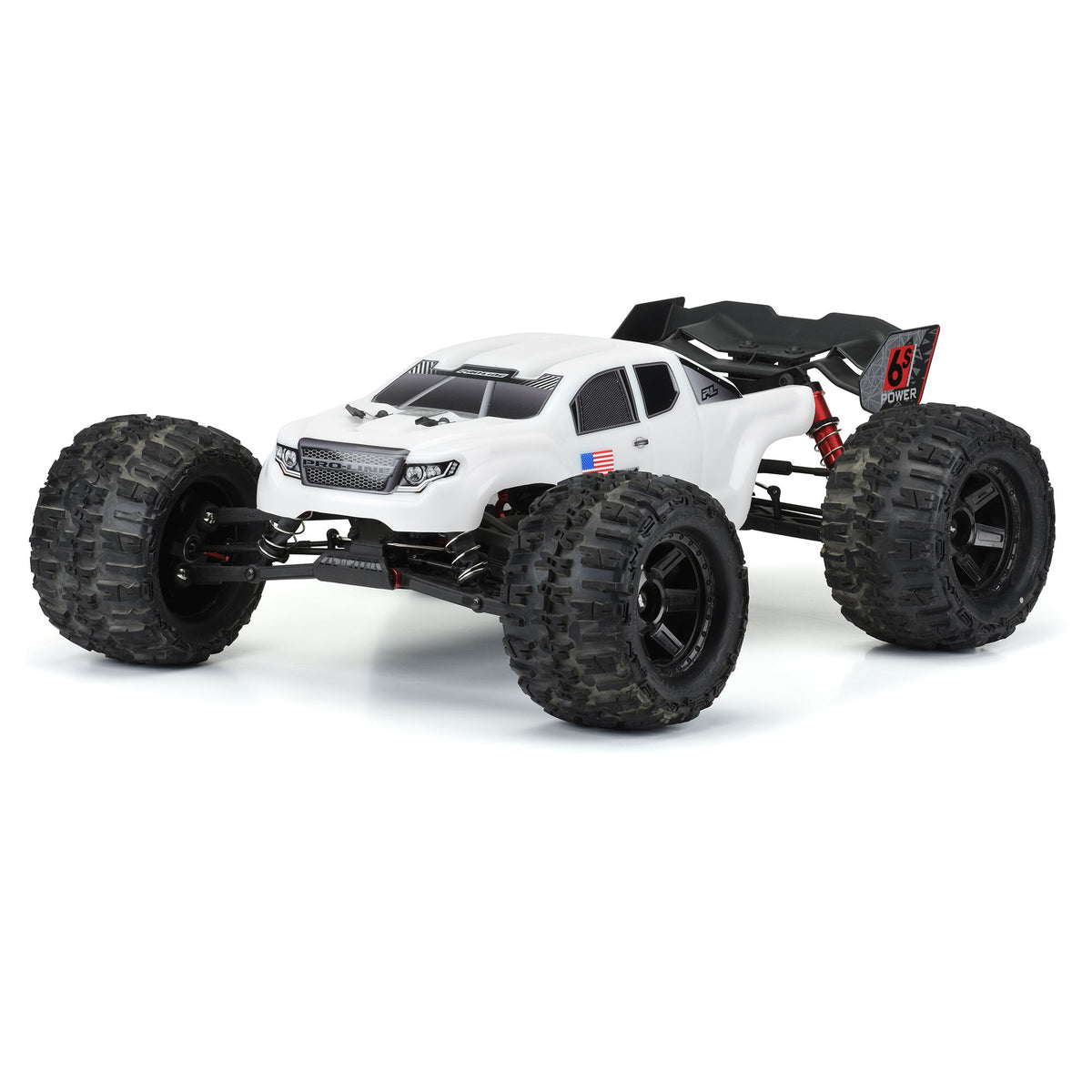 Pre-Cut Brute Bash Armor (White) Body-ARRMA Kraton