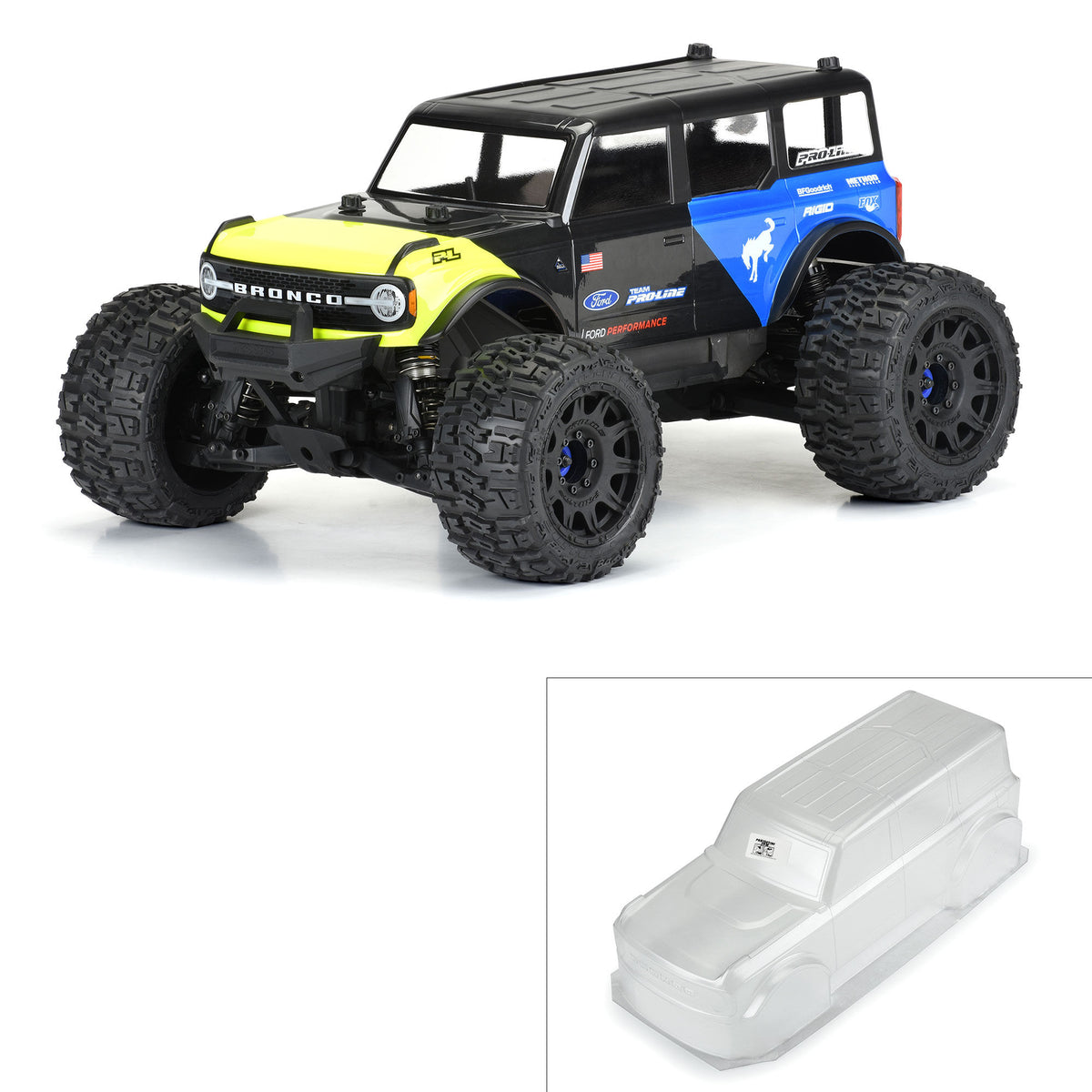1/8 2021 Ford Bronco Clr Bdy: MAXX, E-REVO 2.0