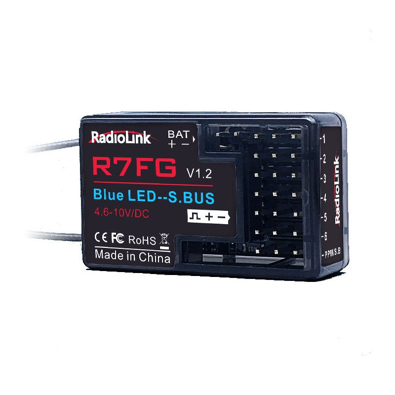 R7FG 2.4Ghz 7Ch gyro integrated Receiver for RC4GS, RC6GS, T8FB & T8S