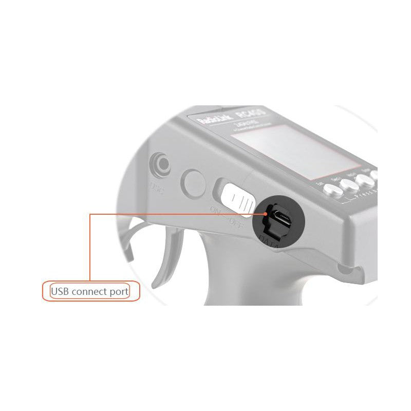 RC4GS V3 5-Channels radio with R6FG gyro integrated Receiver