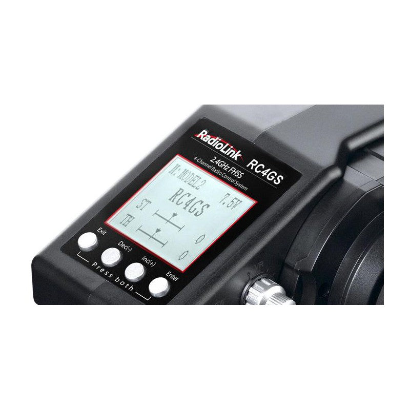 RC4GS V3 5-Channels radio with R6FG gyro integrated Receiver