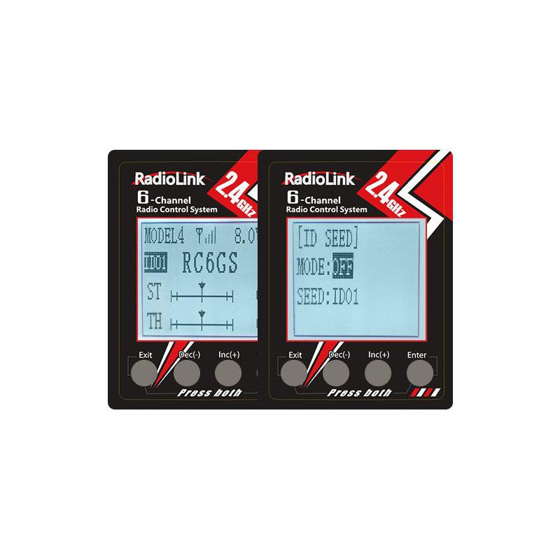 RC6GS V3 7-Channels radio with R7FG gyro integrated Receiver