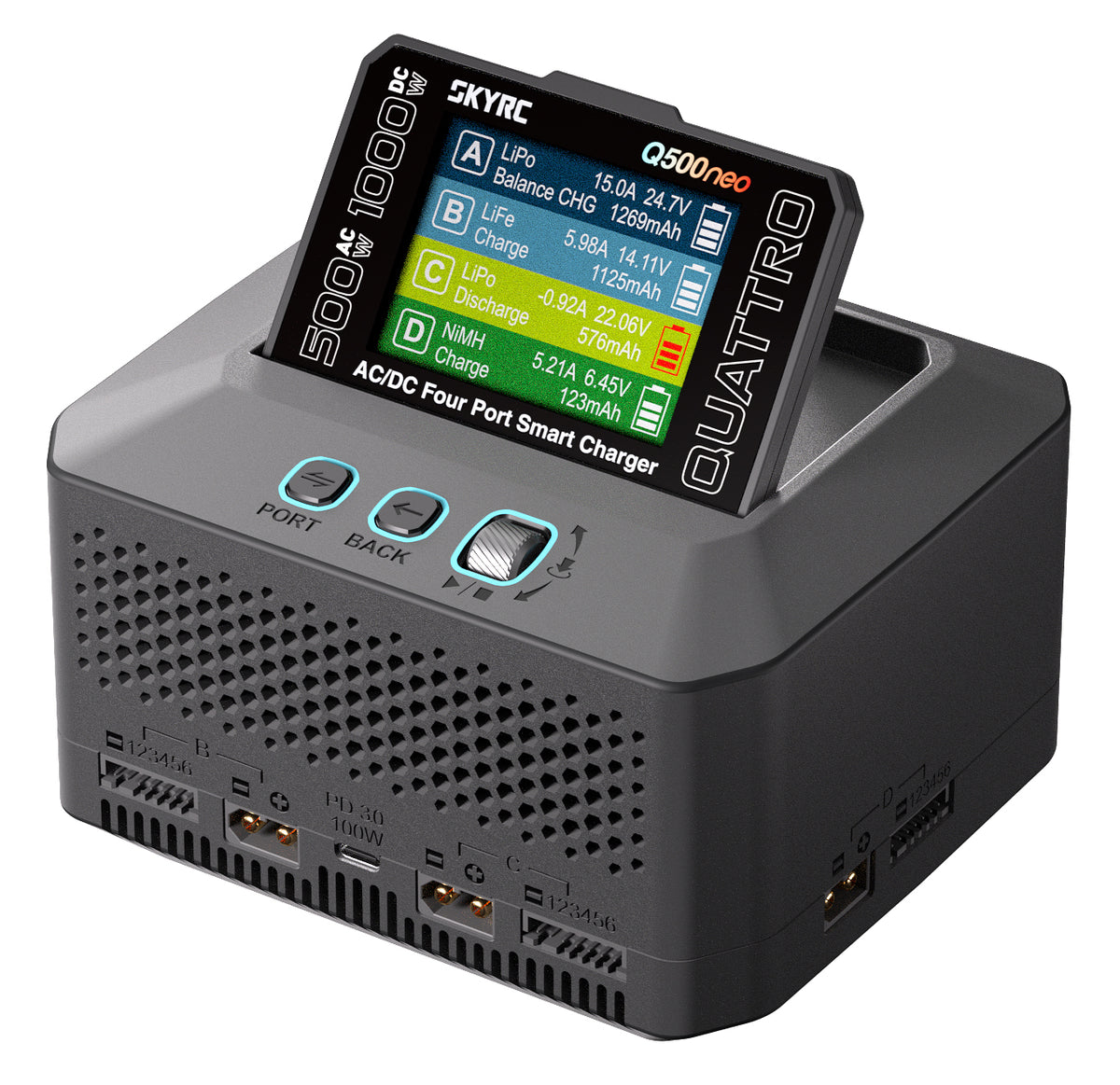 Q500neo Quattro Charger 1-6S 1000W AC&DC