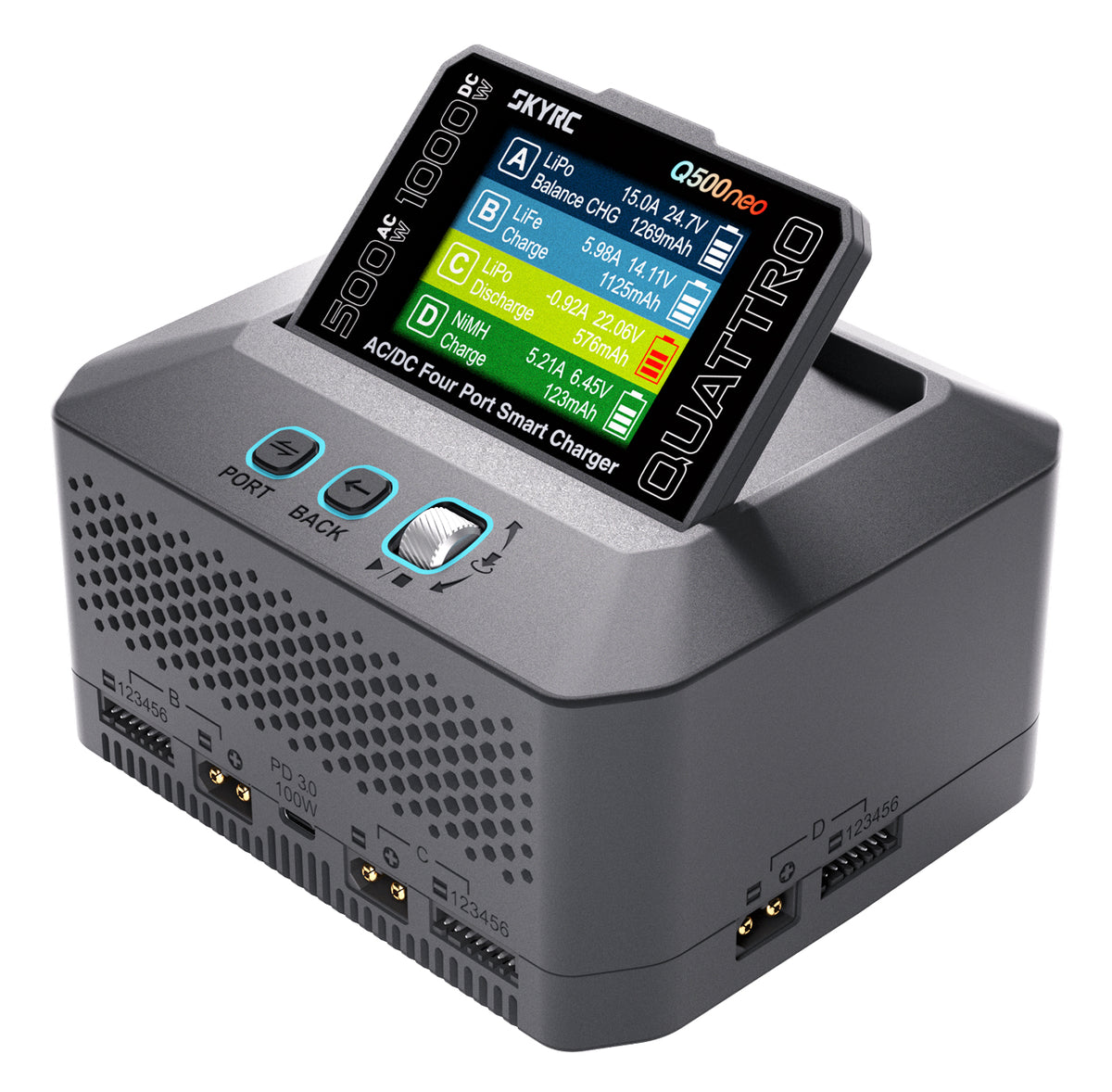 Q500neo Quattro Charger 1-6S 1000W AC&DC