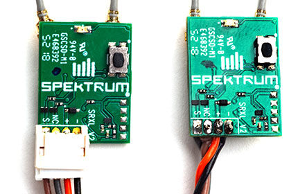 DSMX SRXL2 Receiver w/Connector Installed