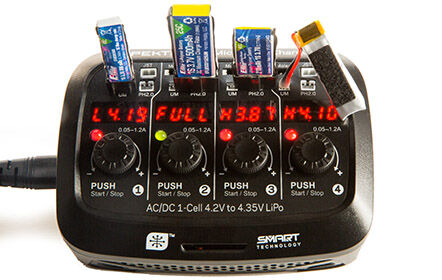 Smart Micro 4 port AC/DC 1S LiPo Charger
