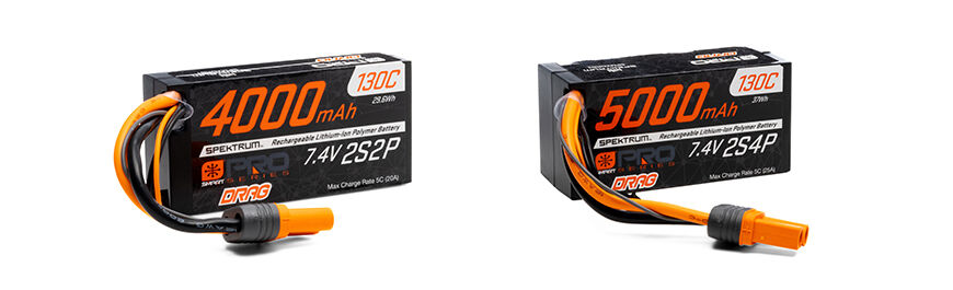 4000mAh 2S2P 7.4V Smart Pro Drag LiPo 130C IC5