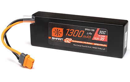 Smart Powerstage Bundle: 1300mAh 3S 30C LiPo Battery (IC2) / S100 Charger / 65W Power Block / Adapter