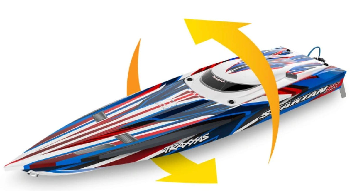 Traxxas Spartan-SR BL TQi TSM Self-Righting - wild remote-controlled boat