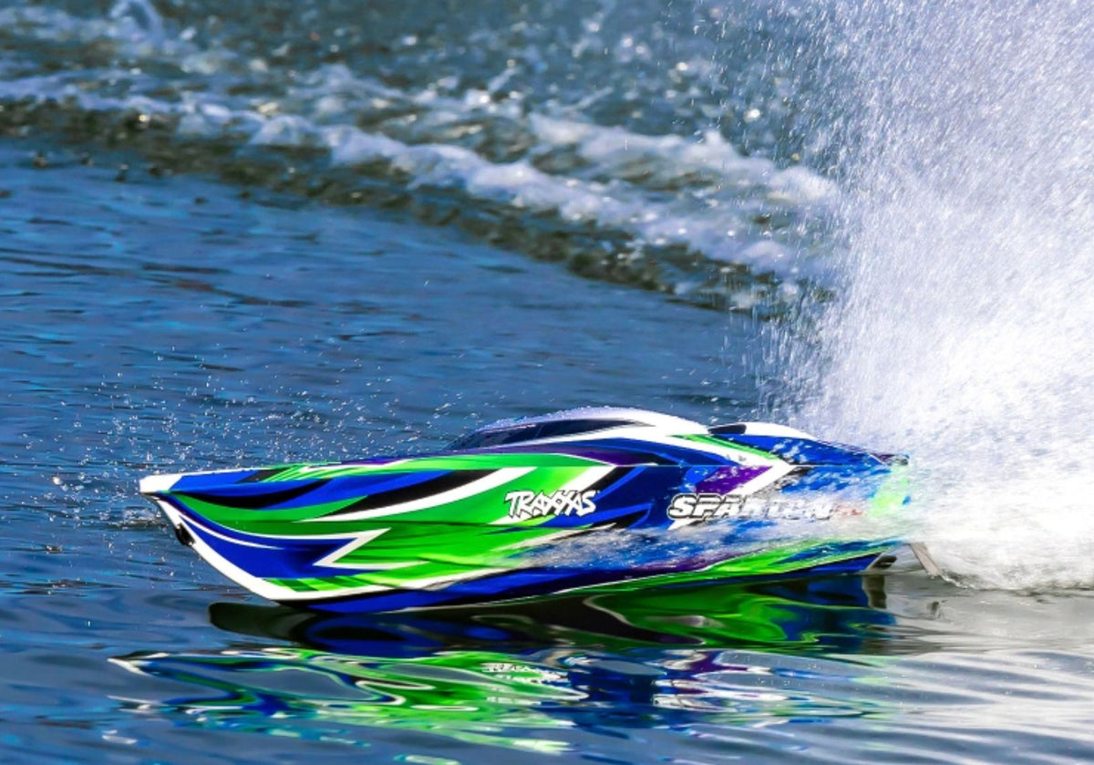 Traxxas Spartan-SR BL TQi TSM Self-Righting - wild remote-controlled boat