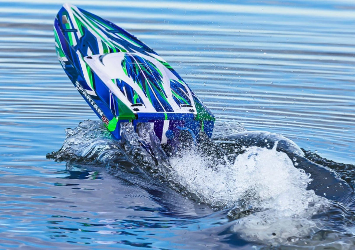 Traxxas Spartan-SR BL TQi TSM Self-Righting - wild remote-controlled boat