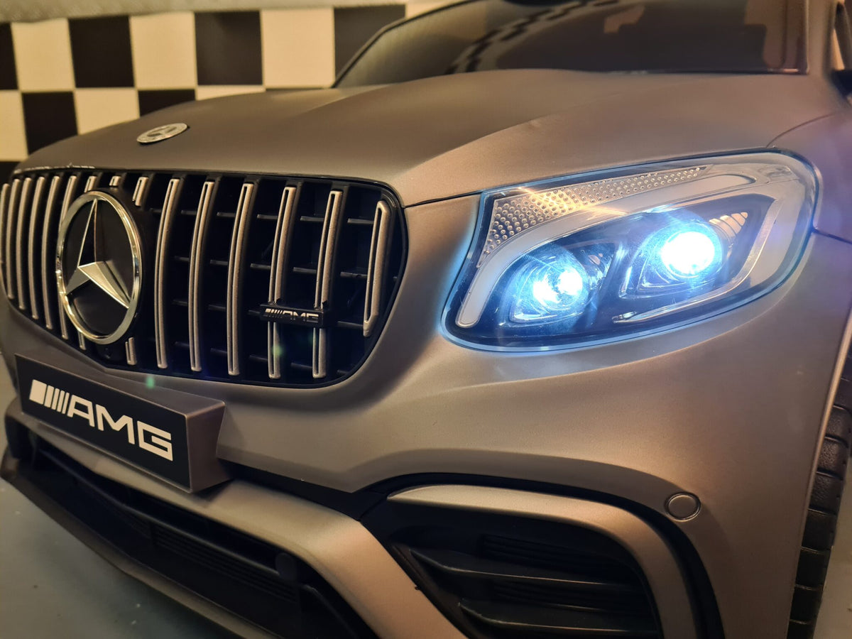Mercedes-Benz GLC 63 AMG 12V electric car for kids – 1 seat, metallic black