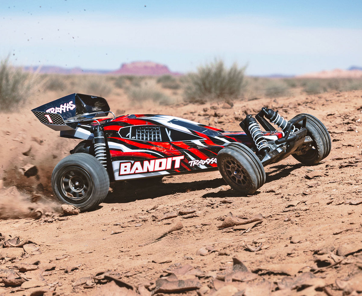 Bandit 2WD 1/10 RTR TQ EHD Red-X USB-C Charger /7 cell NiMH 3000mAh
