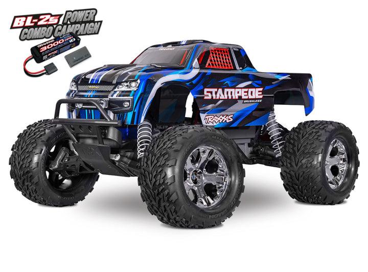 Traxxas 36354-4 Stampede 2WD 1/10 RTR TQ BL-2s HD Blå